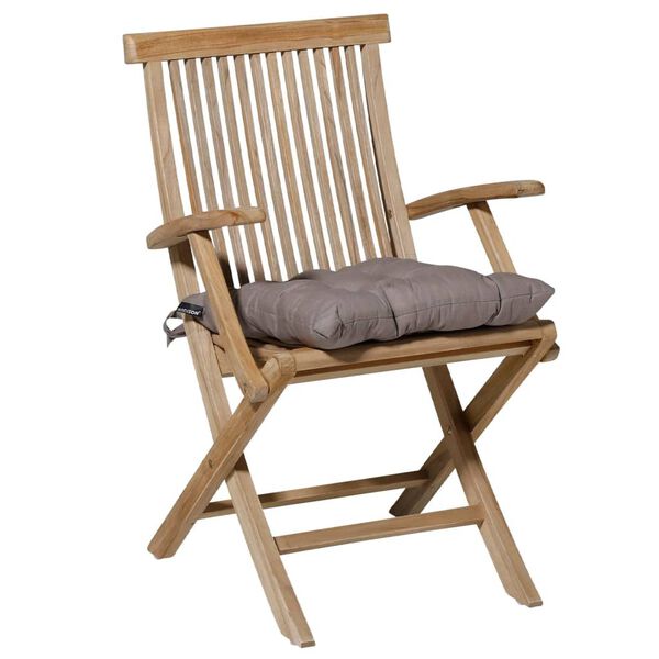 Madison Coj&iacute;n de asiento Toscane Basic gris taup&eacute; 46x46 cm