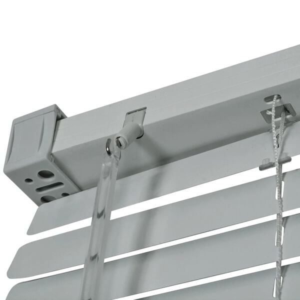 vidaXL Persiana aluminio 140x160 cm plateada