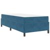 vidaXL Estructura de cama con colch&oacute;n Azul Oscuro 80 x 200 cm tela