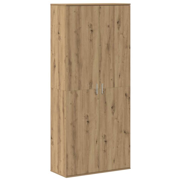 vidaXL Vitrina Roble artisan 80 x 35 x 180 cm Madera contrachapada