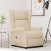 vidaXL Sill&oacute;n elevable tela crema