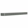 vidaXL Jardinera arriate acero galvanizado gris 512x80x36 cm