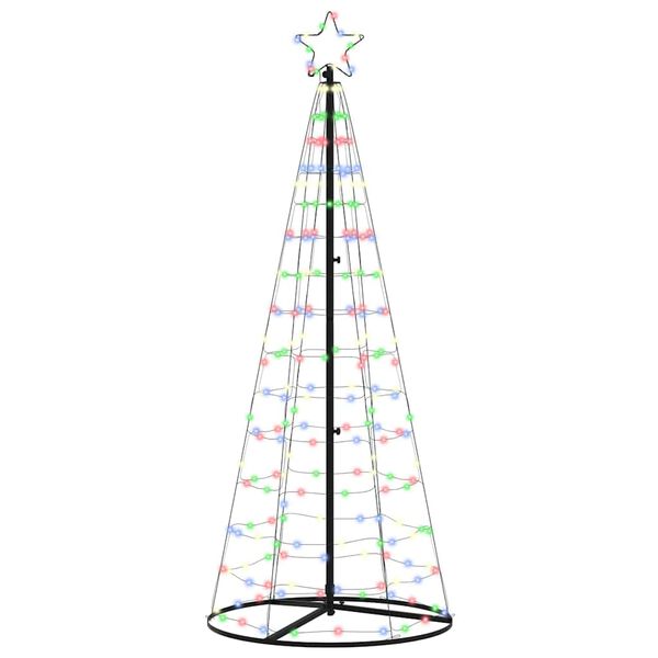 vidaXL &Aacute;rbol de Navidad LED con 390 LED Multicolor 250 cm Hierro