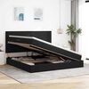 vidaXL Cama con almacenamiento y LED Negro 200 x 200 cm Terciopelo