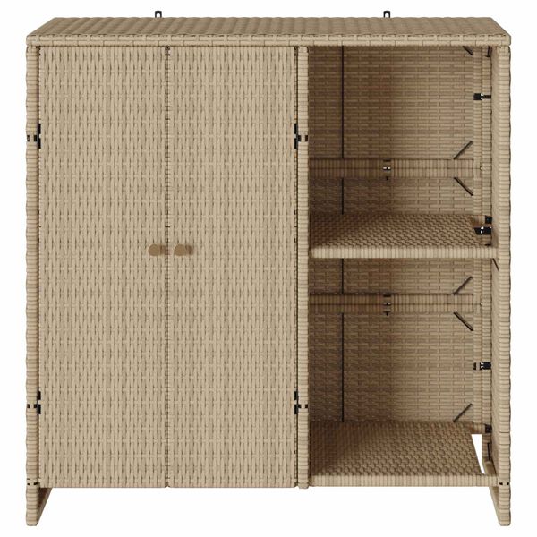 vidaXL Armario de almacenamiento Beige 100 x 36 x 102 cm Ratán