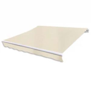 vidaXL Toldo plegable motorizado 600 cm crema