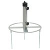 vidaXL Base de sombrilla con estacas de suelo acero &Oslash;38/48 mm