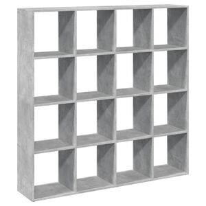 vidaXL Estanter&iacute;a madera de ingenier&iacute;a gris hormig&oacute;n 137,5x29x137,5 cm