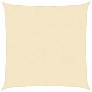 vidaXL Toldo de vela crema HDPE 160 g/m&sup2; 4,5x4,5 m