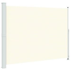 vidaXL Toldo lateral retr&aacute;ctil para patio color crema 220x300 cm