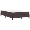 vidaXL Cama tipo Box Spring Marr&oacute;n Oscuro 120 x 190 cm tela