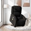 vidaXL Sill&oacute;n reclinable de masaje elevable terciopelo negro