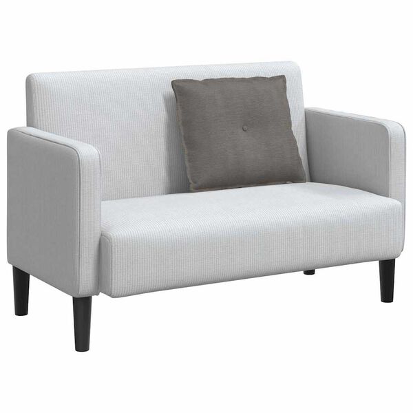 vidaXL Coj&iacute;n de Espalda Gris Claro 60 x 50 cm Tela de pana