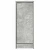 vidaXL Aparador de madera de ingeniería gris hormigón 29,5x34x76 cm