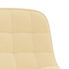 vidaXL Sillas de comedor giratorias 4 unidades terciopelo color crema