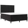 vidaXL Cama tipo Box Spring con colch&oacute;n Negro 140 x 190 cm tela