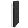 vidaXL Cabecero de cama acolchado Zadar cuero sint&eacute;tico negro y blanco 90 cm