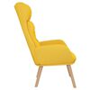 vidaXL Sill&oacute;n de relax de tela amarillo mostaza