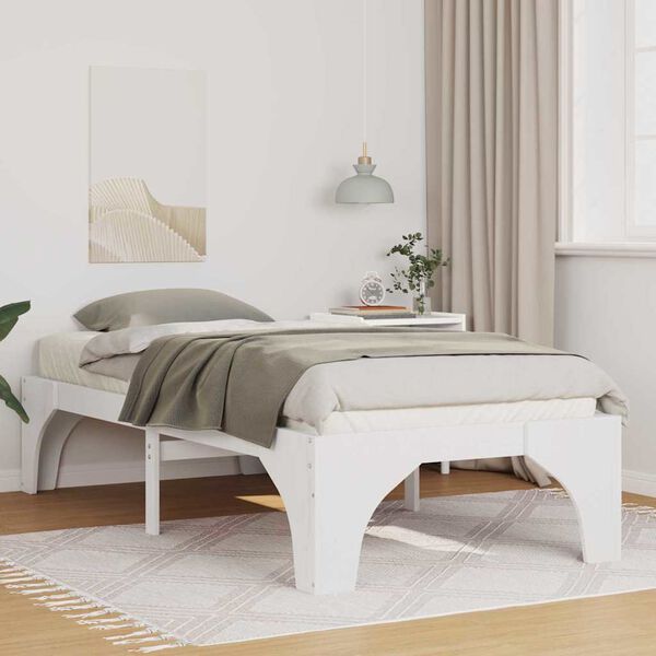 vidaXL Estructura de cama 100 x 200 cm Madera de pino macizo
