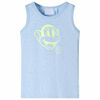 Camiseta de tirantes infantil azul suave m&eacute;lange 92