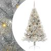 vidaXL &Aacute;rbol de Navidad Artificial Preiluminado Plateado 180 cm PET