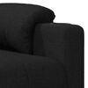 vidaXL Sillón reclinable de tela negro
