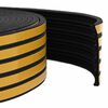 vidaXL Sello de ventana autoadhesivo Negro 15 x 8 mm 25 m Espuma EPDM