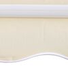vidaXL Toldo plegable motorizado 400 cm crema