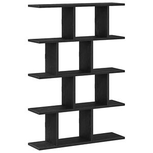 vidaXL Estante cubo de pared 12 compartimentos madera ingenier&iacute;a negro
