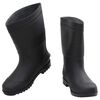 vidaXL Botas de agua negro n&uacute;mero 43 PVC