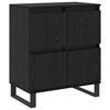 vidaXL Aparador Roble Negro 60 x 35 x 70 cm