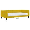 vidaXL Sof&aacute; cama con colch&oacute;n terciopelo amarillo 100x200 cm