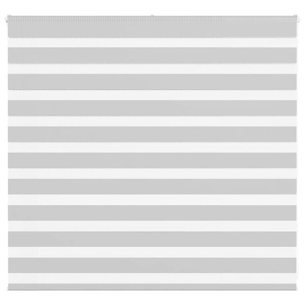 vidaXL Estor cebra gris claro 160x100cm tejido ancho 155,9cm poli&eacute;ster