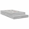 vidaXL Cama con almacenamiento Gris Sonoma 120 cm Madera de ingenier&iacute;a