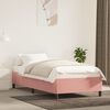 vidaXL Estructura de cama sin colch&oacute;n terciopelo rosa 80x200 cm