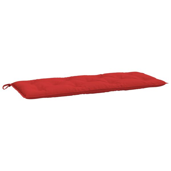 vidaXL Coj&iacute;n de banco de jard&iacute;n tela Oxford rojo 120x50x7 cm