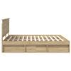 vidaXL Estructura de cama Sonoma 180 x 200 cm Madera de pino macizo