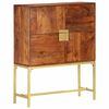 vidaXL Aparador de madera maciza de acacia 80x30x100 cm
