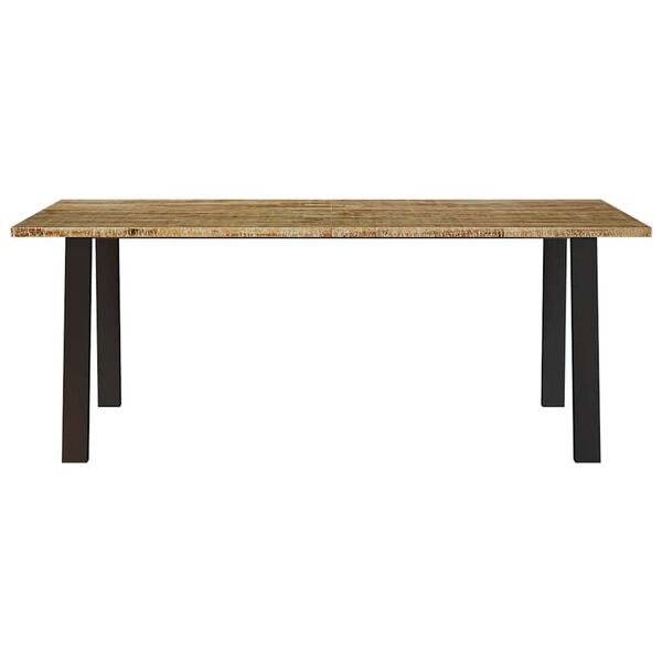 vidaXL Mesa de comedor madera maciza de acacia 200x90x75 cm
