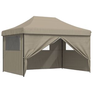 vidaXL Carpa de Fiesta 279 x 410 x 315 cm Topo Tela Oxford