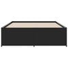 vidaXL Estructura de cama madera de ingenier&iacute;a y metal negro 120x190cm