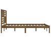 vidaXL Estructura cama sin colch&oacute;n madera pino marr&oacute;n miel 200x200 cm