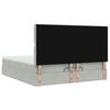 vidaXL Estructura cama otomana colchones terciopelo gris claro