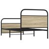 vidaXL Estructura de cama sin colch&oacute;n 90x190 cm madera roble Sonoma