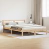 vidaXL Estructura de cama con cabecera Marrón 208.6 x 157.6 x 69.4 cm