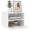 vidaXL Mueble de TV de pared madera de ingenier&iacute;a blanco 40x30x30 cm