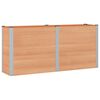 vidaXL Arriate elevado Marr&oacute;n 200 x 50 x 91 cm WPC y Aluminio