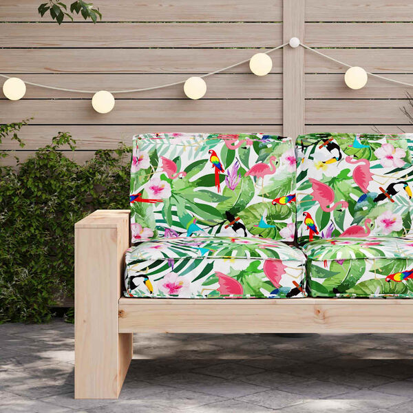 vidaXL Juego de Cojines para Palets 2 pcs Jungla tropical Tela Oxford