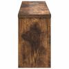 vidaXL Perchero de pared con estante Roble ahumado 75 x 16 x 26 cm