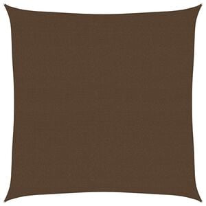 vidaXL Toldo de vela HDPE marr&oacute;n 160 g/m&sup2; 7x7 m